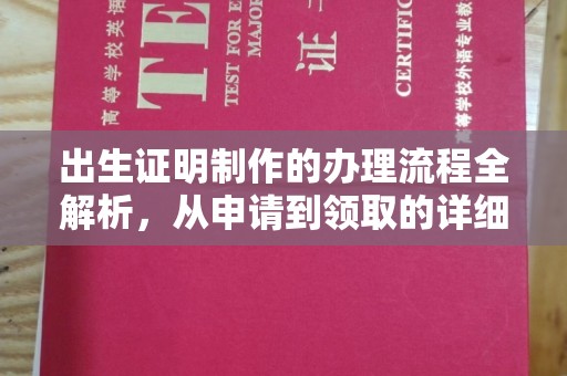 克东出生证明制作的办理流程全解析，从申请到领取的详细指南