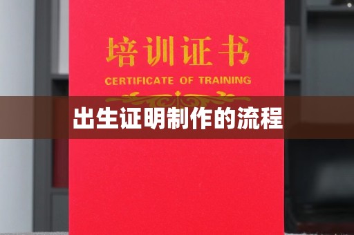 大荔出生证明制作的流程